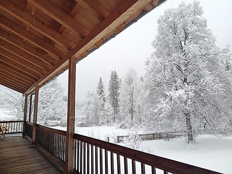 Garten und Balkon der Kraftquelle Josefstal